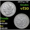 Image 1 : 1878-p 7tf . . Morgan Dollar $1 Grades vf, very fine