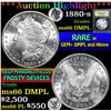 Image 1 : 1880-s . . Morgan Dollar $1 Grades GEM+ UNC DMPL