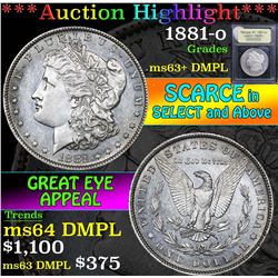 1881-o . . Morgan Dollar $1 Grades Select Unc+ DMPL