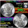 Image 1 : 1885-p . . Morgan Dollar $1 Grades GEM++ PL