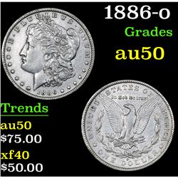 1886-o . . Morgan Dollar $1 Grades AU, Almost Unc