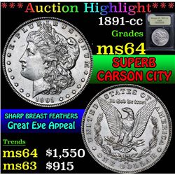 1891-cc . . Morgan Dollar $1 Grades Choice Unc
