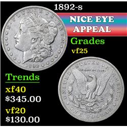 1892-s . . Morgan Dollar $1 Grades vf+