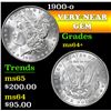 Image 1 : 1900-o . . Morgan Dollar $1 Grades Choice+ Unc