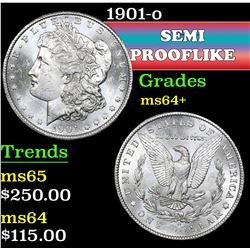 1901-o . Semi PL Morgan Dollar $1 Grades Choice+ Unc