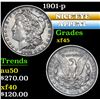 Image 1 : 1901-p . . Morgan Dollar $1 Grades xf+