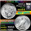 Image 1 : 1925-s . . Peace Dollar $1 Grades Choice Unc