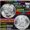 Image 1 : 1934-d . . Peace Dollar $1 Grades Choice Unc