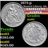 Image 1 : 1875-p . . Seated Liberty Dime 10c Grades Select Unc