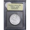 Image 2 : 1856-p . . Seated Half Dollar 50c Grades Choice AU/BU Slider