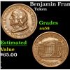 Image 1 : Benjamin Franklin Token . . Benjamin Franklin Token 1c Grades Choice AU/BU Slider