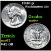 Image 1 : 1946-p . . Washington Quarter 25c Grades Choice+ Unc