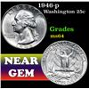 Image 1 : 1946-p . . Washington Quarter 25c Grades Choice Unc