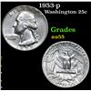 Image 1 : 1953-p . . Washington Quarter 25c Grades Choice AU