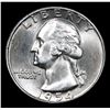 Image 2 : 1954-p From Mint Set  . Washington Quarter 25c Grades GEM Unc