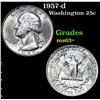 Image 1 : 1957-d . . Washington Quarter 25c Grades Select+ Unc