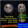 Image 1 : Proof 1963 Lincoln cent 1c roll, 50 pieces (fc)