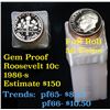 Image 1 : Proof 1986-s Roosevelt Dime 10c roll, 50 pieces (fc)