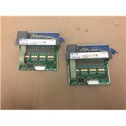 (2)Allen Bradley 1746-IB16 INPUT MODULE