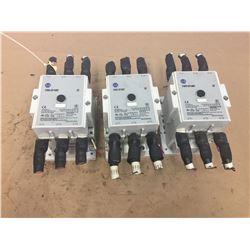 (3) Allen Bradley 100-D180 Contactor w/ 100-D AUXILIARY CONTACT