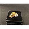Image 2 : CITRINE DRAGON RING 14K YELLOW & WHITE GOLD