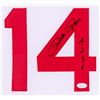 Image 2 : Pete Rose Signed Cincinnati Reds 35x43 Custom Framed Jersey Inscribed "4256" (JSA Hologram)