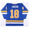 Image 1 : Hanson Brothers Signed "Slap Shot" Charlestown Chiefs Jersey (Beckett COA)