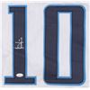 Image 2 : Vince Young Signed Tennessee Titans Career Highlight Stat Jersey (JSA COA)