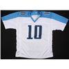 Image 3 : Vince Young Signed Tennessee Titans Career Highlight Stat Jersey (JSA COA)