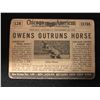 Image 2 : 1954 Topps Scoop - #128 Jesse Owens Races Horse