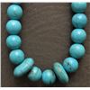 Image 2 : SINGLE STRAND TURQUOISE BEAD NECKLACE
