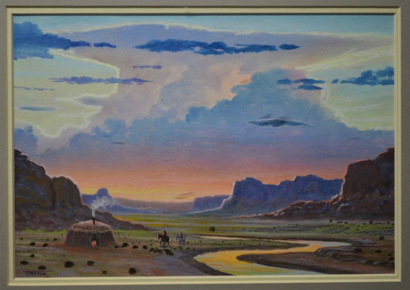 NAVAJO INDIAN PAINTING (TEDDY DRAPER)