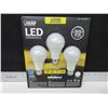 Image 1 : New 3 pack of LED Dimmable Lightbulbs - 1600 lumens- 100 watt replacement