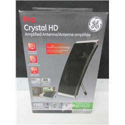 New GE Pro Crystal HD Amplified Antenna - get free local Tv full HD1080P