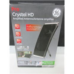 New GE Pro Crystal HD Amplified Antenna - get free local Tv full HD1080P