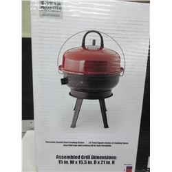 Backyard Grill BBQ - portable Charcoal 14.5 inch Dome Grill