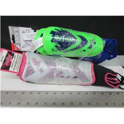 2 New Pairs of Soccer Shin guards 1 youth & 1 - 12+ & 1 pair Soccer Socks