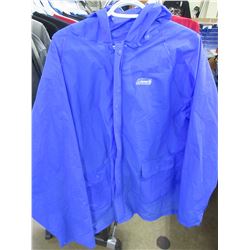 New Coleman Rain Coat with hood size L - XL