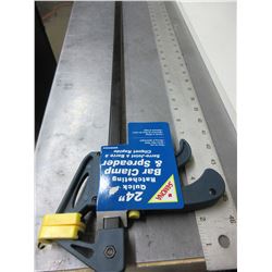 New 24 inch Quick ratcheting Bar Clamp & Spreader