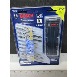 New Bosch 14 piece Jig Saw Blade set with case