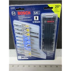 New Bosch 14 piece Jig Saw Blade set with case