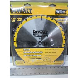 New DeWalt 12 inch 32 carbide tooth , thin kerf general purpose Blade