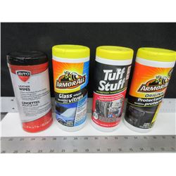 4 Assorted Car Care Wipes / Armor All and more