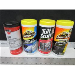 4 Assorted Car Care Wipes / Armor All and more