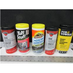 5 Assorted Car Care Wipes / Armor All and more