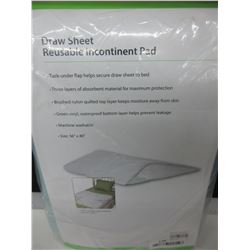 New Draw Sheet Reusable Incontinent Pad / machine wash / 36" x 40"