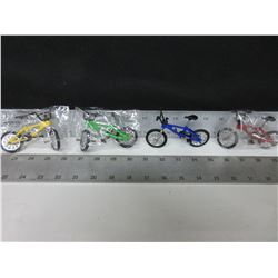 4 Mini Collector BMX Bikes / with working parts