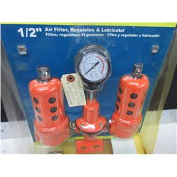 New 1/2" Air Line -  Air Filter , Regulator & Lubricator