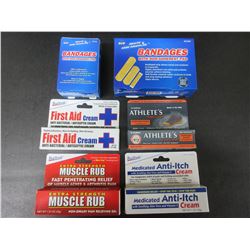 Assorted First Aid Bundle / Bandages and Creams
