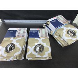 Set of 4 Window Panels 40 x 84" long